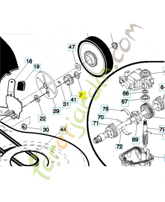 Circlip 812000058- Pièce de détachée Husqvarna 