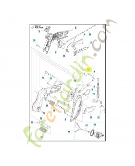 Durite d'essence 581756139. Pièce de rechange Husqvarna