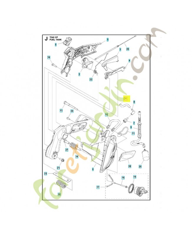 Durite d'essence 581756139. Pièce de rechange Husqvarna