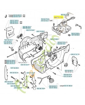 Passage 503734401. Pièce de rechange Husqvarna