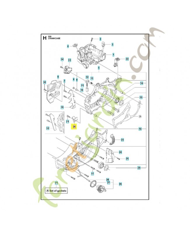 Capteur de chaine 522893901. Pièce de rechange Husqvarna référence 522893901