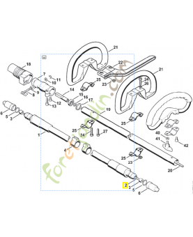 Cable flex. fr350/450 4128-711-3300. Pièce de rechange Sithl 41327113300