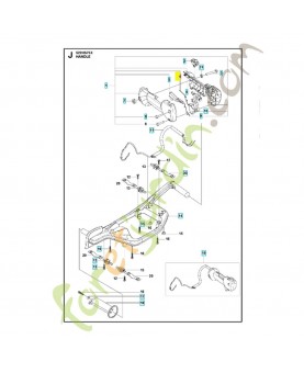 Ressort 537174301. Pièce de rechange Husqvarna