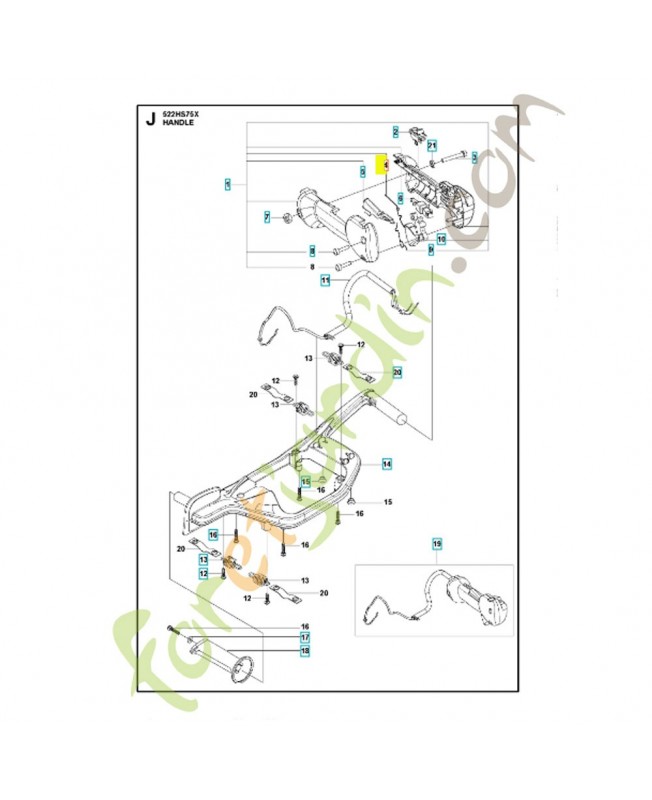 Ressort 537174301. Pièce de rechange Husqvarna