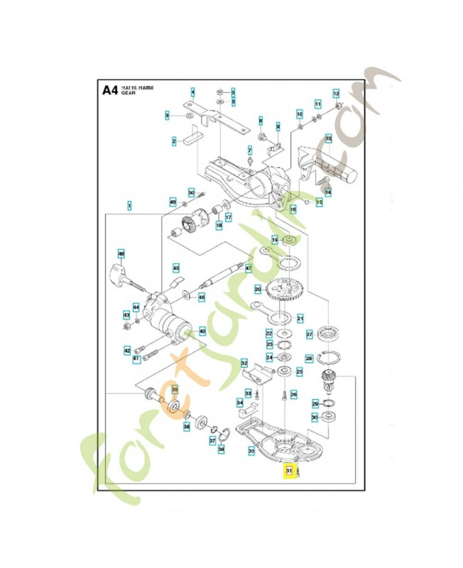 Vis 725529101. Pièce de rechange Husqvarna