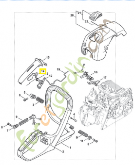 Levier 1139-182-0800 stihl