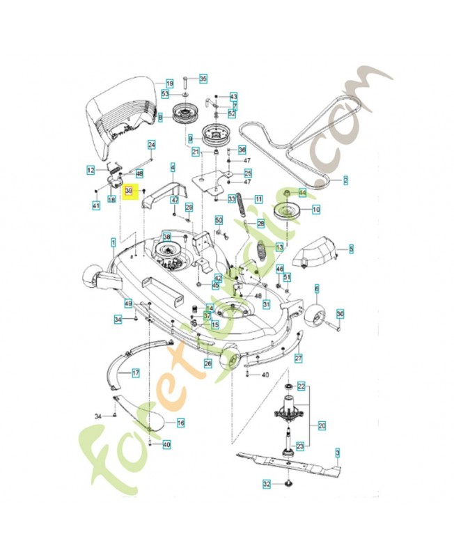 Vis 1/4-20 x 5/8 532137729. Pièce de rechange Husqvarna 539107631  Vis 1/4-20 x 5/8 532137729. Pièce de rechange Husqvarna 539107631