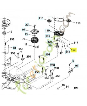 écrou 873680900. Pièce de rechange Husqvarna 