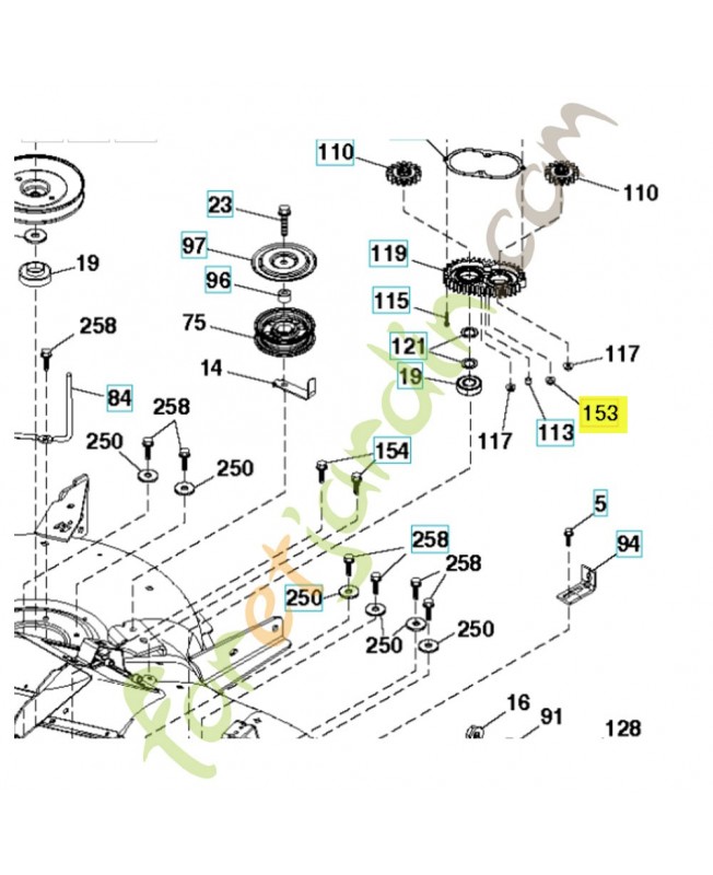 écrou 873680900. Pièce de rechange Husqvarna 