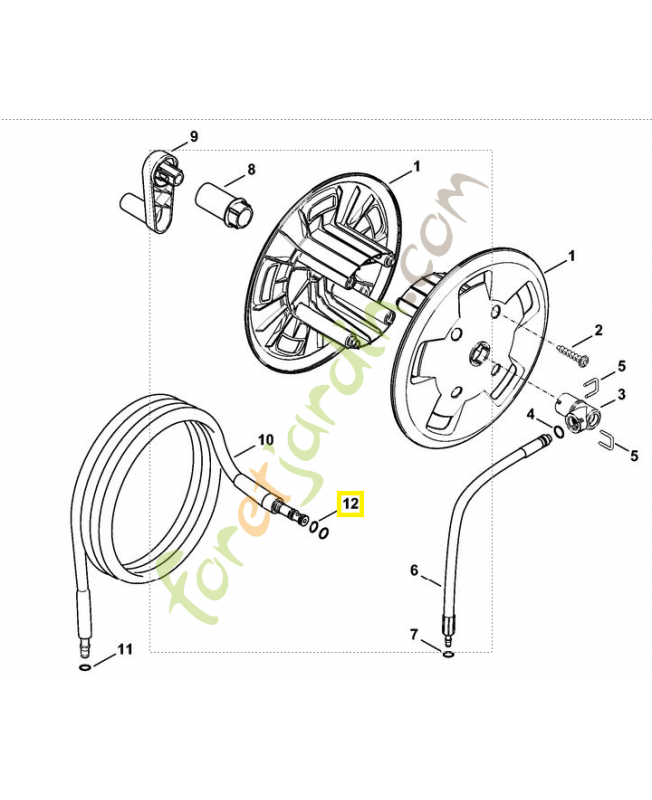Joint torique 14x2 référence 9645-952-0870