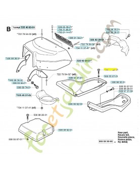 Vis 506982601. Pièce de rechange Husqvarna