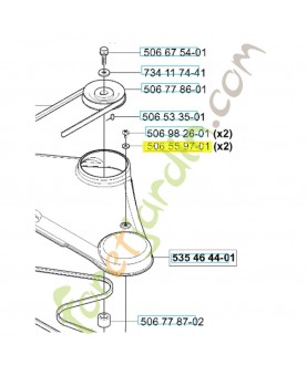 Rondelle frein 506559701. Pièce de rechange Husqvarna