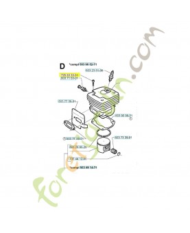 Vis m5 x 25 725533355. Pièce de rechange Husqvarna