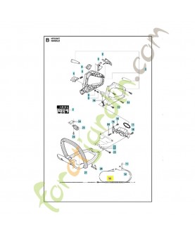 câblage complet 522707501. Pièce de rechange Husqvarna 