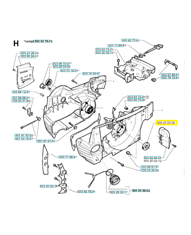 Joint spy 505275719. Pièce de rechange Husqvarna