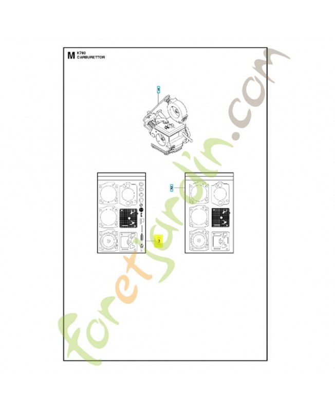 Jeu de joints 506410004. Pièce de rechange Husqvarna