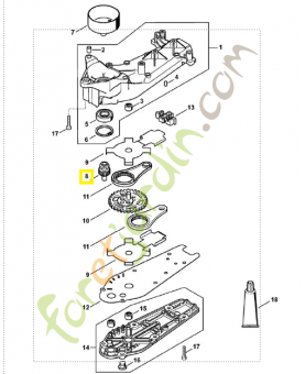 Pignon 4237-642-0400. Pièce de rechange Sithl / Vicking
