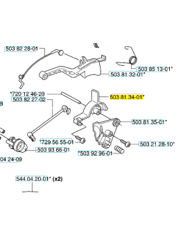 commande starter husqvarna ref. 503813401