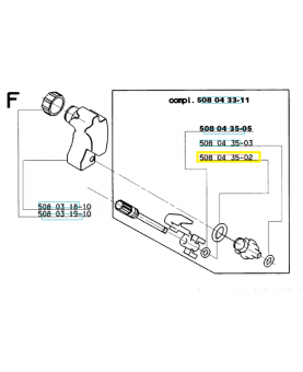 Joint 508043506  . Pièce de rechange Husqvarna