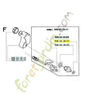 Anneau en o 508043503. Pièce de rechange Husqvarna