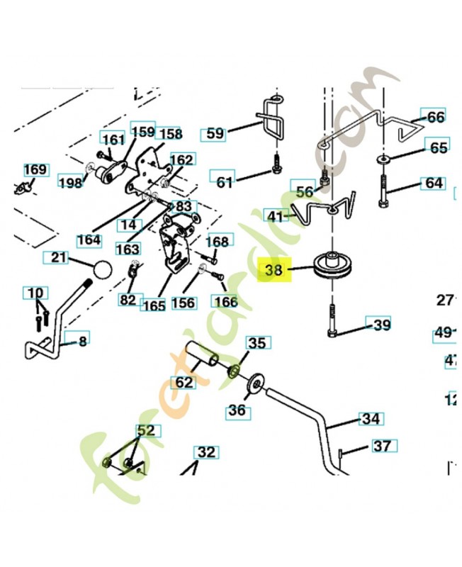 Poulie de traction 532179114 husqvarna