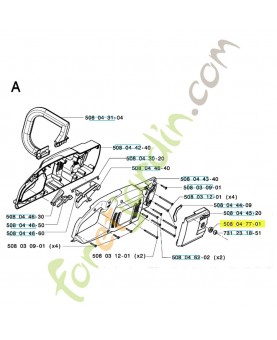 Pièce d'espacement 508047701. Pièce de rechange Husqvarna