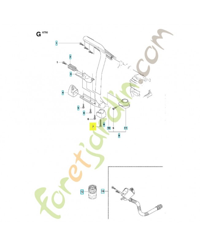 VIS ITXSCM 503215340. Pièce de rechange Husqvarna