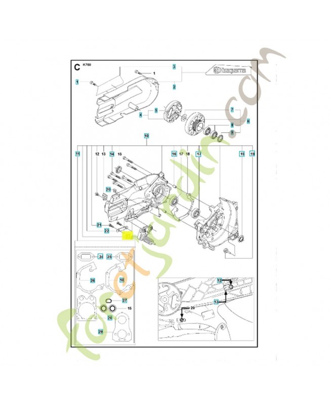 Fixation de ressort 522475701 et 598586901