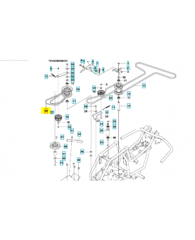 Courroie Husqvarna ref. 589534101