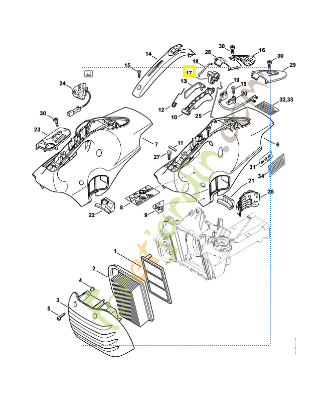 Arbre de commande référence 4238-182-0900