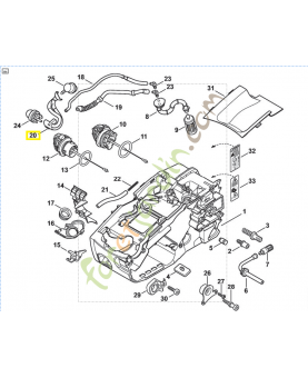 Tuyau essence 1137-358-7702. Pièce détachée Stihl / Vicking