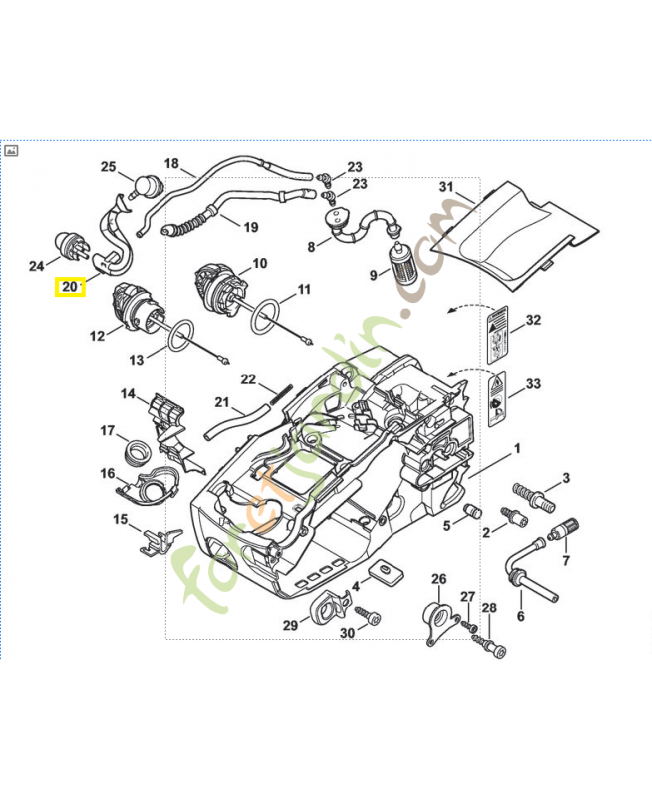 Tuyau essence 1137-358-7702. Pièce détachée Stihl / Vicking