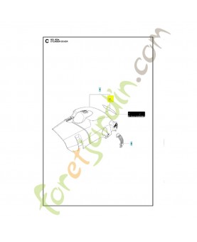 Etiquette 522709201. Pièce de rechange Husqvarna