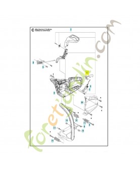 Gâchette de sécurité 502440201.Pièce de rechange Husqvarna remplace 537262401