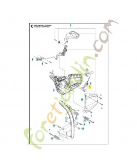 Détente d'accélérateur 537260503. Pièce de rechange Husqvarna