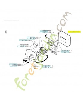 Filtre a air 502115801. Pièce de rechange Husqvarna