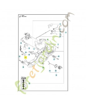 Bouton 522647401. Pièce de rechange Husqvarna
