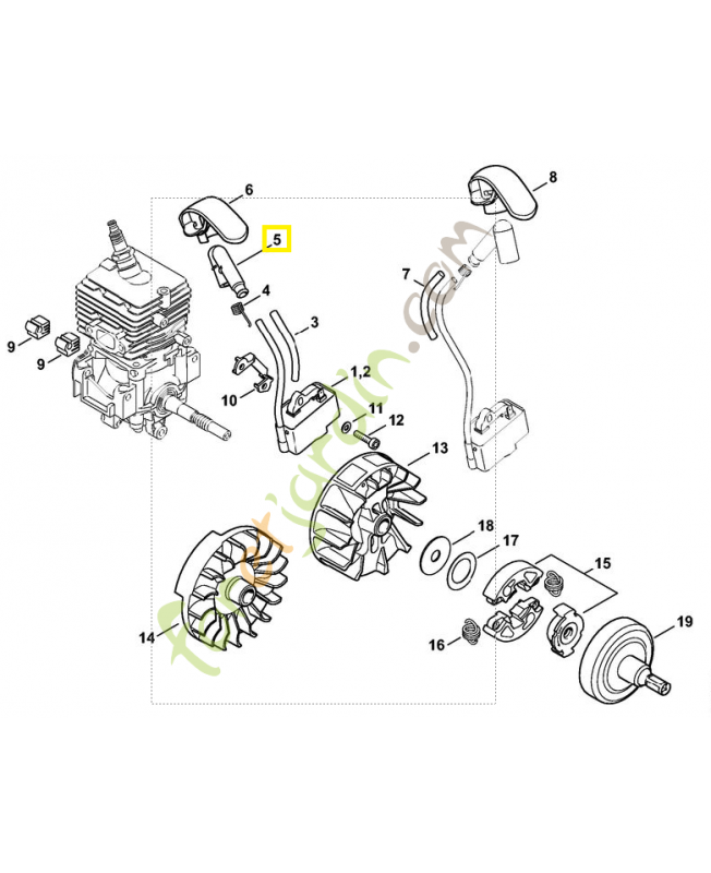 Contact de cable d'allumage 4144-405-1000. Pièce détachée Stihl / Vicking Contact de cable d'allumage 4144-405-1000. Pièce détachée Stihl / Vicking