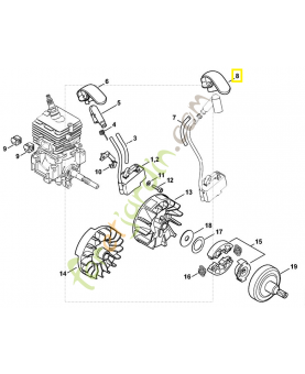 Capuchon de protection 4144-405-8100. Pièce de rechange Sithl / Vicking