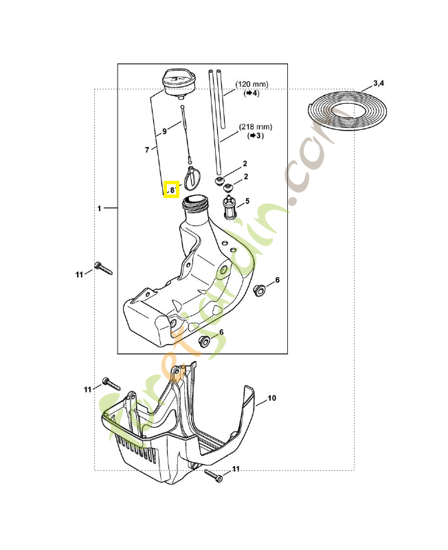 pièce de sureté 0000-353-0800. Pièce de rechange Sithl / Vicking