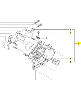 carter d'embrayage 537041209 husqvarna