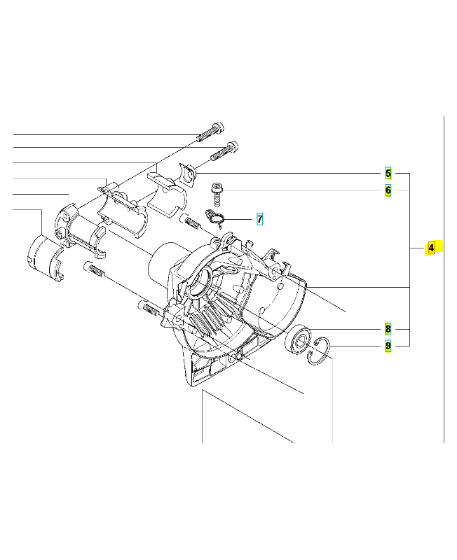carter d'embrayage 537041209 husqvarna