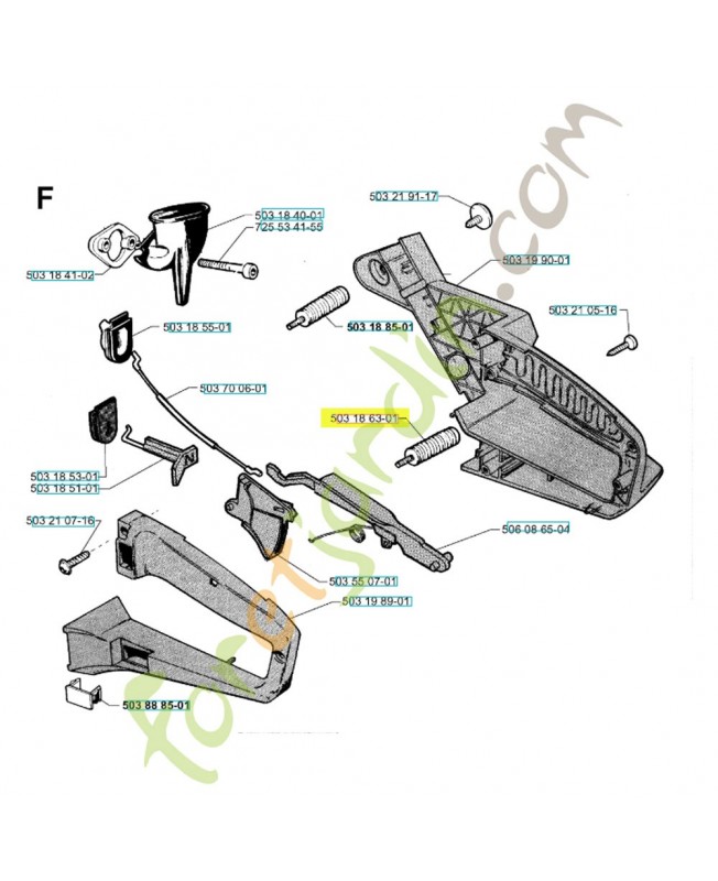 Amortisseur 503186301 - Pièce de détachée Husqvarna
