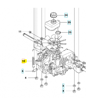 Ressort 506834301. Pièce de rechange Husqvarna