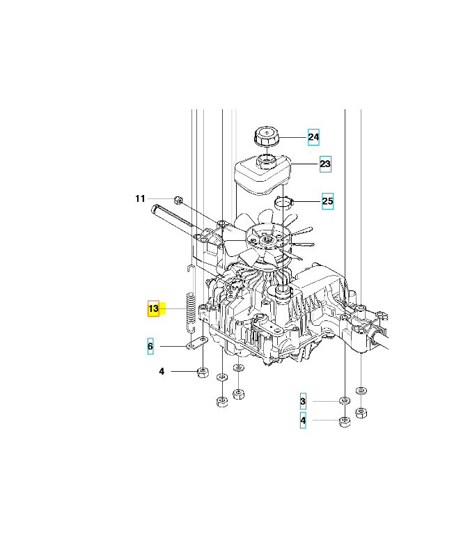 Ressort 506834301. Pièce de rechange Husqvarna
