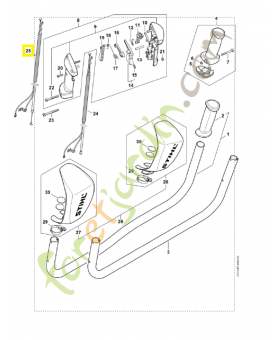 Cable commande des gaz 4147-180-1100