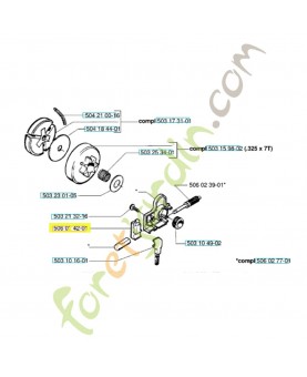 Conduite de pression 506024201. Pièce de rechange Husqvarna 