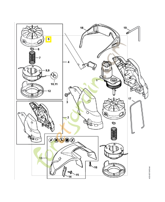 Boitier de bobine 4008-710-3600. Pièce de rechange Sithl