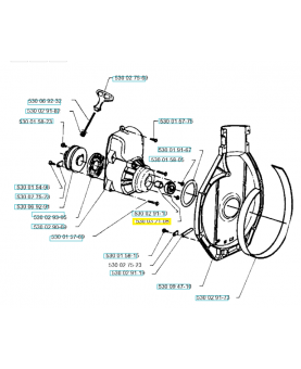 Vis 530015775. Pièce de rechange Husqvarna