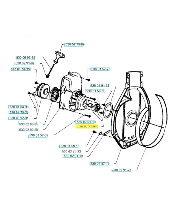 Vis 530015775. Pièce de rechange Husqvarna Vis 530015775. Pièce de rechange Husqvarna